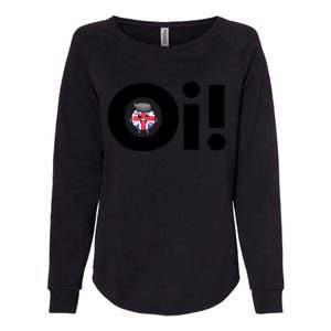 Oi! Black Letters Womens California Wash Sweatshirt