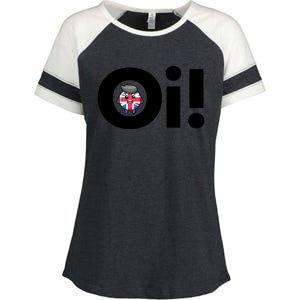 Oi! Black Letters Enza Ladies Jersey Colorblock Tee