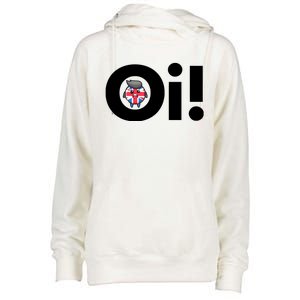 Oi! Black Letters Womens Funnel Neck Pullover Hood