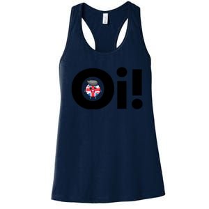 Oi! Black Letters Women's Racerback Tank