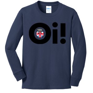 Oi! Black Letters Kids Long Sleeve Shirt