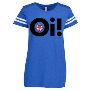 Oi! Black Letters Enza Ladies Jersey Football T-Shirt