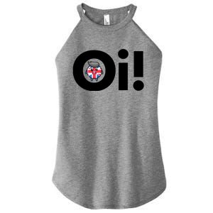 Oi! Black Letters Women's Perfect Tri Rocker Tank