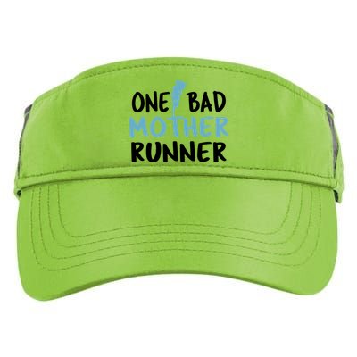 One Bad Mother Runner Mothers Day Marathon 5k Adult Drive Performance Visor