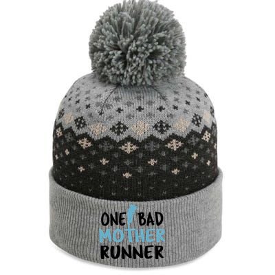 One Bad Mother Runner Mothers Day Marathon 5k The Baniff Cuffed Pom Beanie