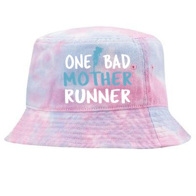 One Bad Mother Runner Mothers Day Marathon 5k Tie-Dyed Bucket Hat