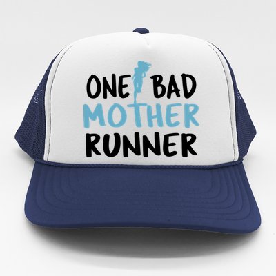 One Bad Mother Runner Mothers Day Marathon 5k Trucker Hat