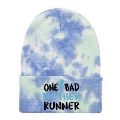 One Bad Mother Runner Mothers Day Marathon 5k Tie Dye 12in Knit Beanie