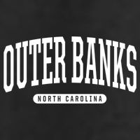 Outer Banks Meaningful Gift Cool Gift College University Style Nc Us 7 Panel Mesh Trucker Snapback Hat