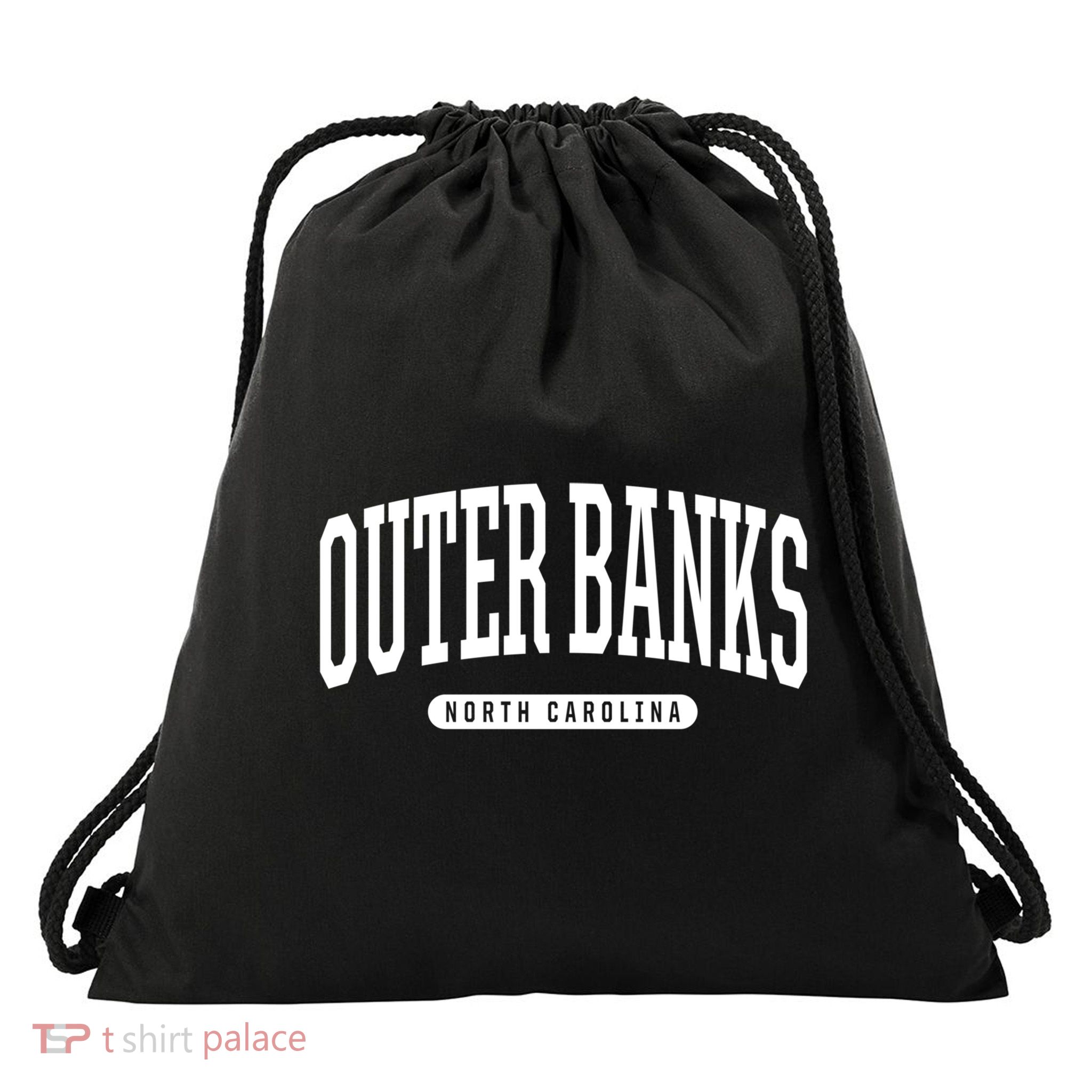 Outer Banks Meaningful Gift Cool Gift College University Style Nc Us Drawstring Bag