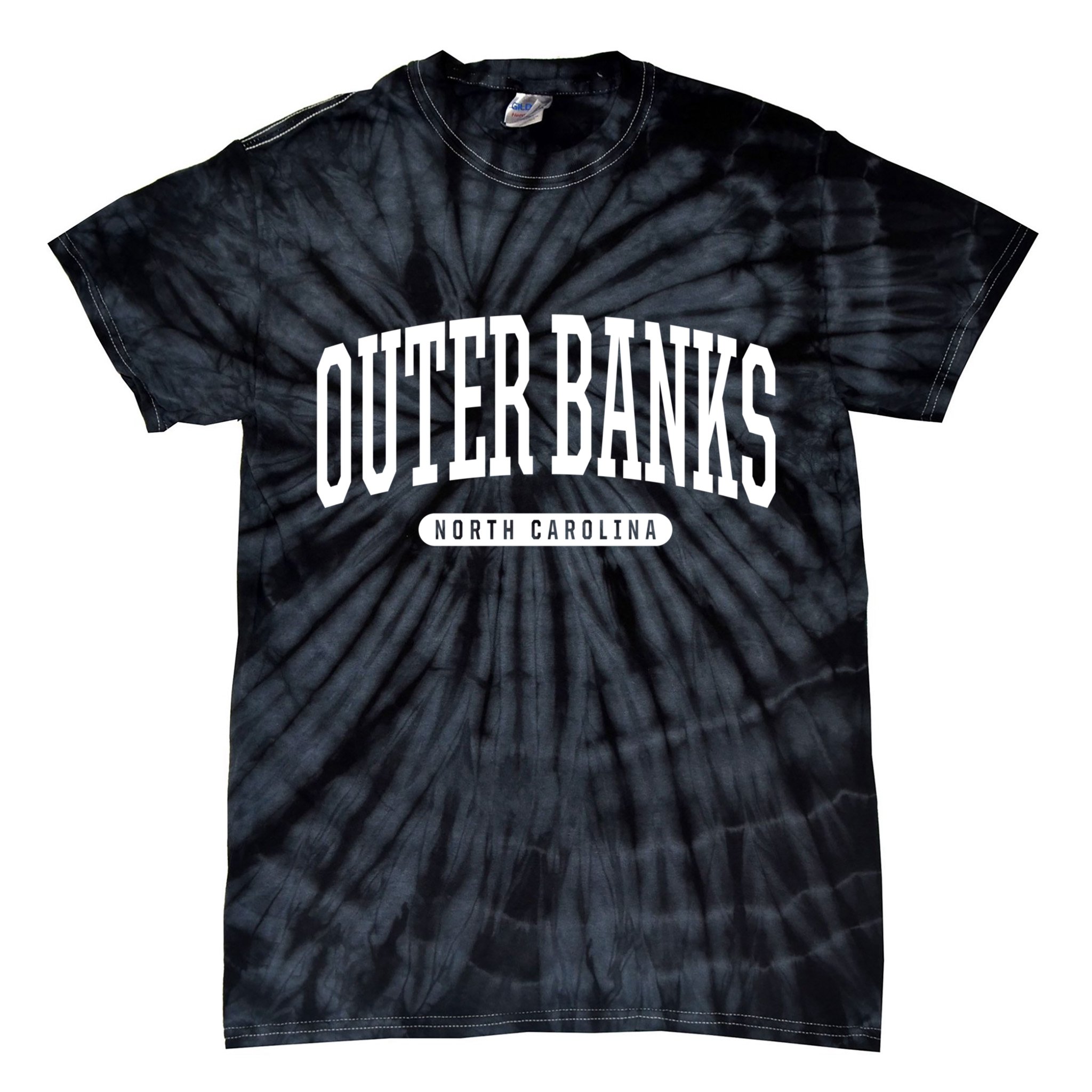 Outer Banks Meaningful Gift Cool Gift College University Style Nc Us Tie-Dye T-Shirt