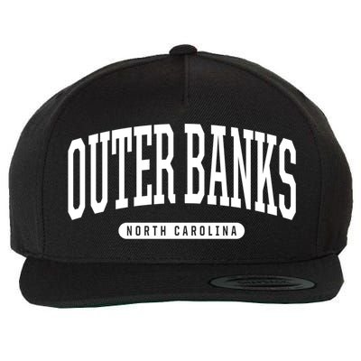 Outer Banks Meaningful Gift Cool Gift College University Style Nc Us Wool Snapback Cap