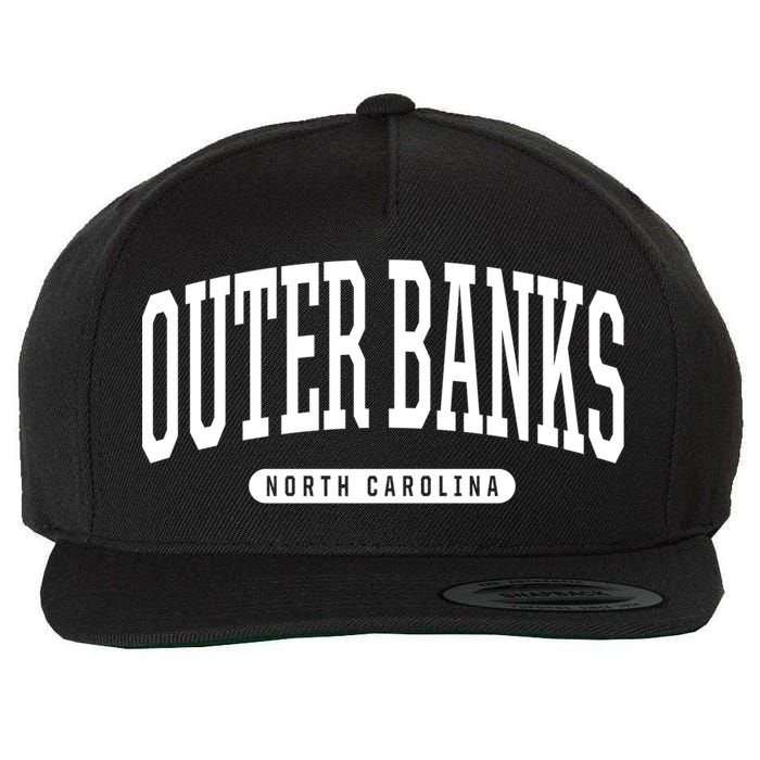 Outer Banks Meaningful Gift Cool Gift College University Style Nc Us Wool Snapback Cap