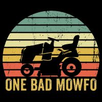 One Bad Mowfo Funny Lawn Care Grass Mowing Gardener Dad Backpack