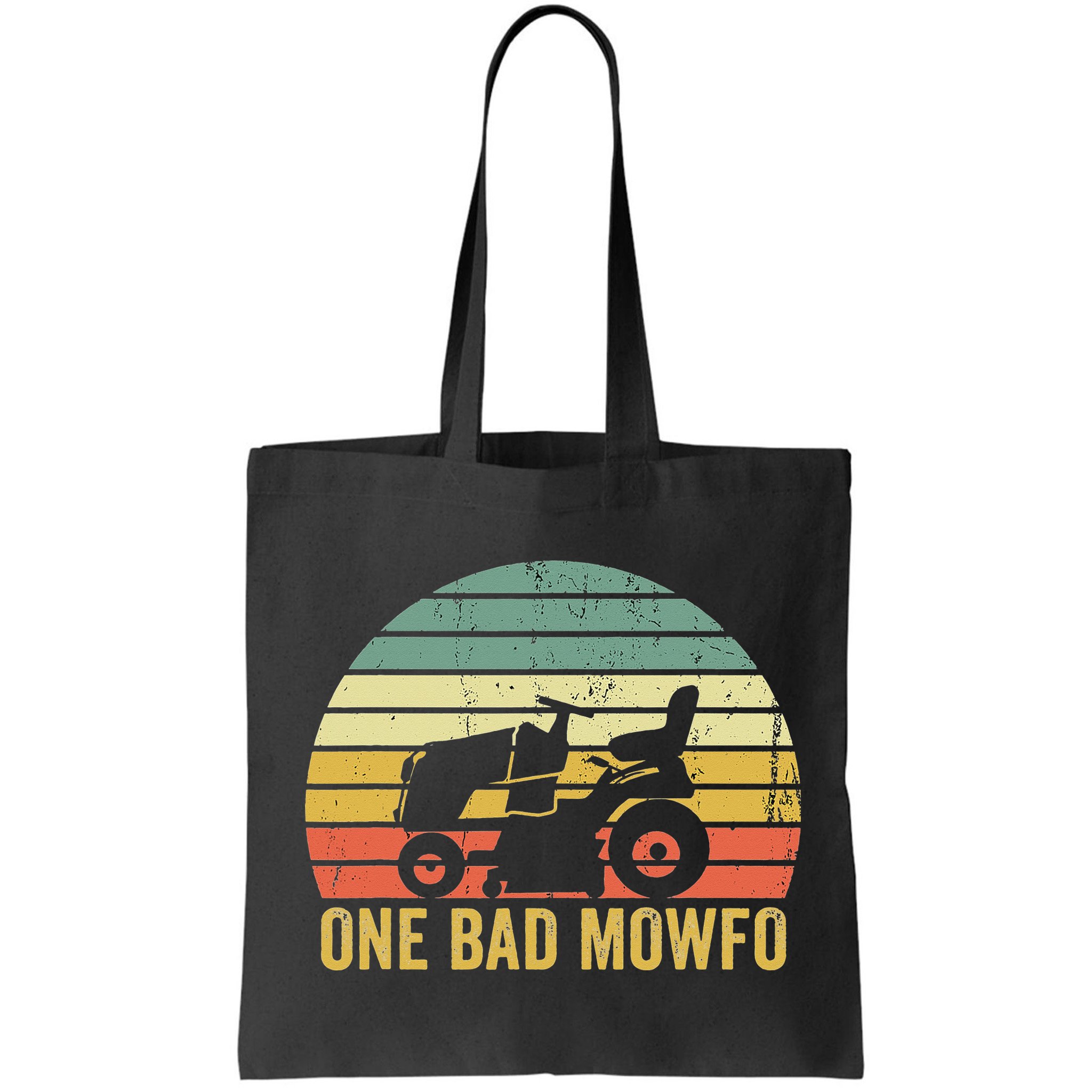 One Bad Mowfo Funny Lawn Care Grass Mowing Gardener Dad Bag