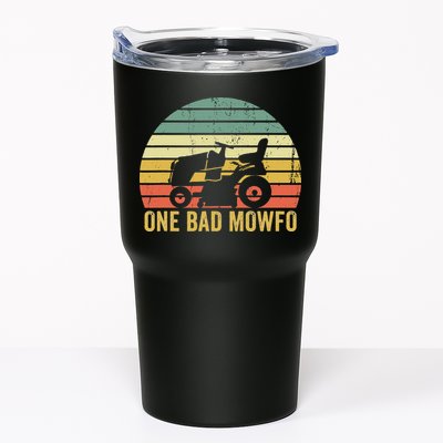 One Bad Mowfo Funny Lawn Care Grass Mowing Gardener Dad Tumbler