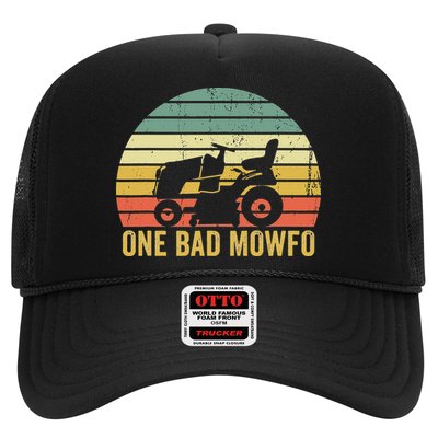 One Bad Mowfo Funny Lawn Care Grass Mowing Gardener Dad Hat