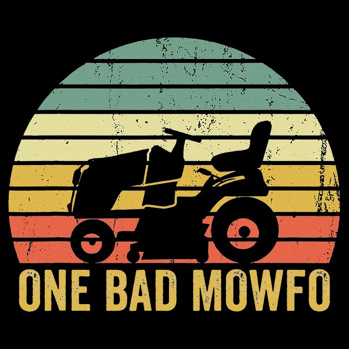 One Bad Mowfo Funny Lawn Care Grass Mowing Gardener Dad Visor