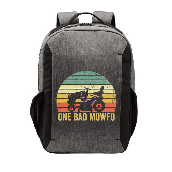 One Bad Mowfo Funny Lawn Care Grass Mowing Gardener Dad Vector Backpack