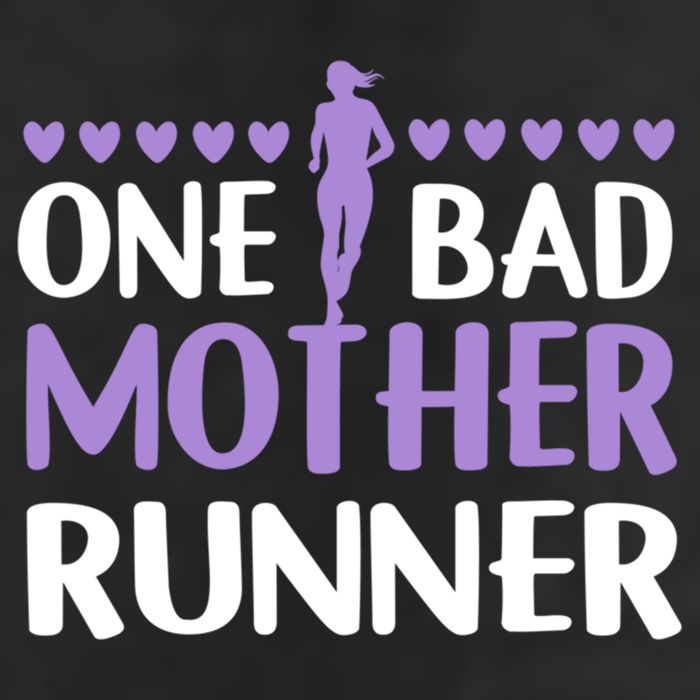 One Bad Mother Track Field Running Mom Marathon Runner Mama Gift 11oz C Handle Ceramic Mug