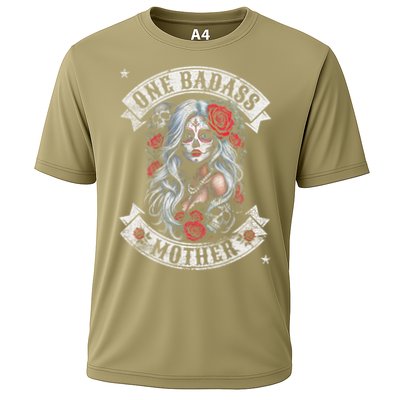One Badass Mother Mom Stepmom Single Mom Mamma Mothers Day Cooling Performance Crew T-Shirt