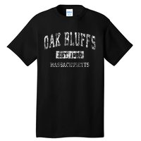 Oak Bluffs Massachusetts Ma Vintage Sports Established Tall T-Shirt