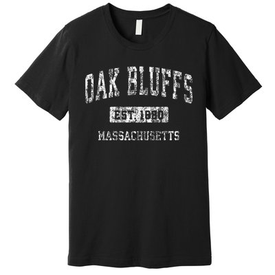 Oak Bluffs Massachusetts Ma Vintage Sports Established Premium T-Shirt