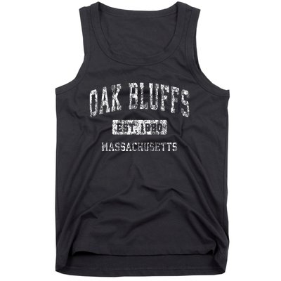 Oak Bluffs Massachusetts Ma Vintage Sports Established Tank Top