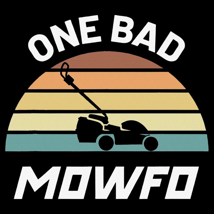 One Bad Mowfo Funny Lawn Care Mowing Gardener Father's Day Drawstring Bag