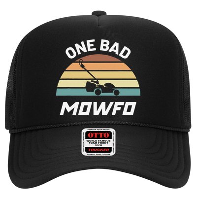 One Bad Mowfo Funny Lawn Care Mowing Gardener Father's Day Hat