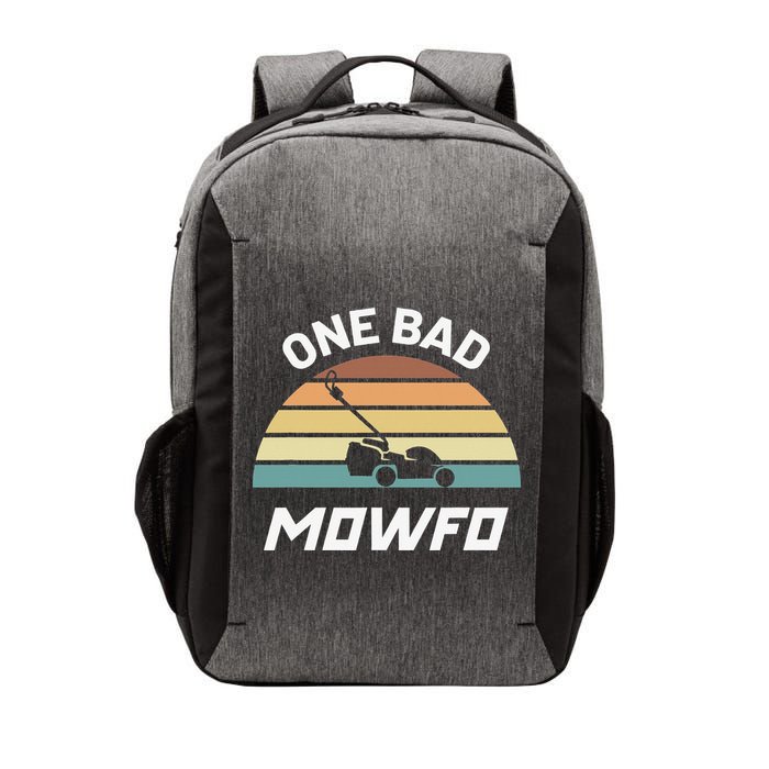 One Bad Mowfo Funny Lawn Care Mowing Gardener Father's Day Vector Backpack