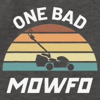 One Bad Mowfo Funny Lawn Care Mowing Gardener Father's Day Vector Backpack