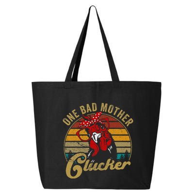 One Bad Mother Clucker Chicken Mom Mother Day Gift Women 25L Jumbo Tote