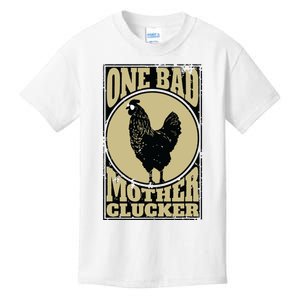 One Bad Mother Clucker Novel Chicken Lover Kids T-Shirt