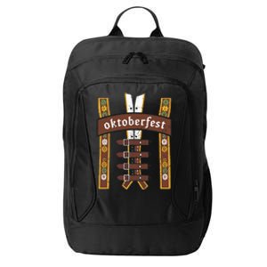 Oktoberfest Bavarian Munich Beer Lederhosen Suspenders City Backpack