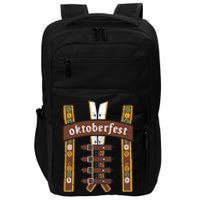 Oktoberfest Bavarian Munich Beer Lederhosen Suspenders Impact Tech Backpack