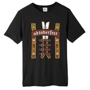 Oktoberfest Bavarian Munich Beer Lederhosen Suspenders Tall Fusion ChromaSoft Performance T-Shirt