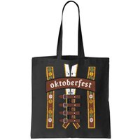 Oktoberfest Bavarian Munich Beer Lederhosen Suspenders Tote Bag