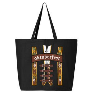 Oktoberfest Bavarian Munich Beer Lederhosen Suspenders 25L Jumbo Tote