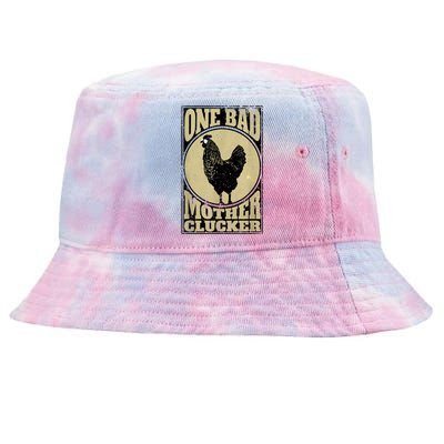 One Bad Mother Clucker Meaningful Gift Novel Chicken Lover Gift Tie-Dyed Bucket Hat