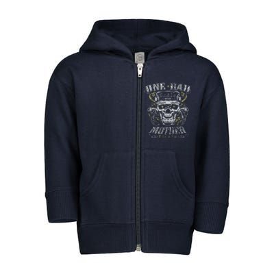 ONE BAD MOTHER FUCKER Toddler Zip Fleece Hoodie