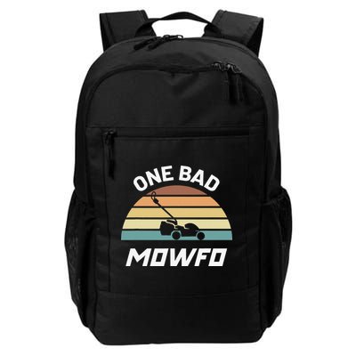 One Bad Mowfo Funny Lawn Care Mowing Gardener Father's Day Backpack
