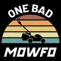 One Bad Mowfo Funny Lawn Care Mowing Gardener Father's Day 16 in Basic Backpack