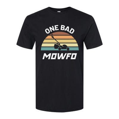 One Bad Mowfo Funny Lawn Care Mowing Gardener Father's Day Softstyle CVC T-Shirt