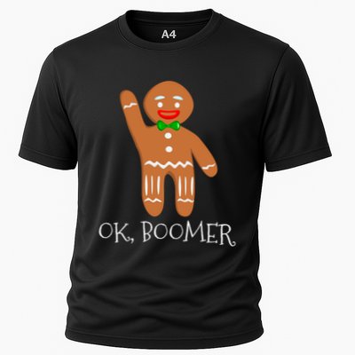Ok Boomer Meme Millennials Gen Z Funny Xmas Gingerbread Gift Performance Shirt