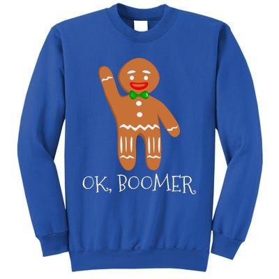 Ok Boomer Meme Millennials Gen Z Funny Xmas Gingerbread Gift Sweatshirt