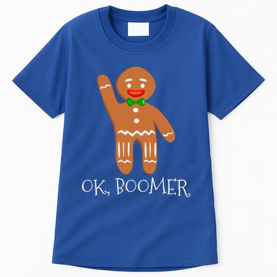 Ok Boomer Meme Millennials Gen Z Funny Xmas Gingerbread Gift Tall T-Shirt