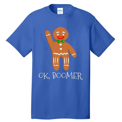 Ok Boomer Meme Millennials Gen Z Funny Xmas Gingerbread Gift Tall T-Shirt