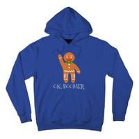 Ok Boomer Meme Millennials Gen Z Funny Xmas Gingerbread Gift Tall Hoodie