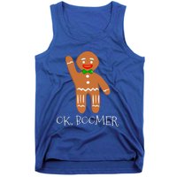 Ok Boomer Meme Millennials Gen Z Funny Xmas Gingerbread Gift Tank Top